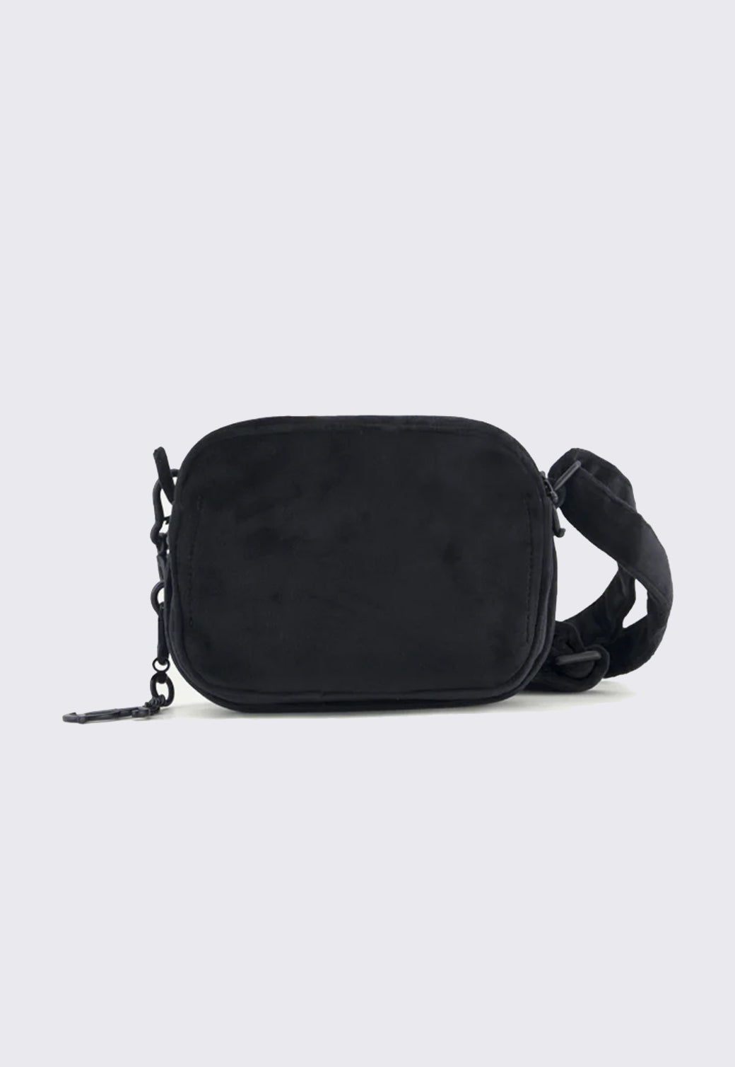 תיק צד Jasmine Squared Crossbody מקטיפה בצבע שחור
