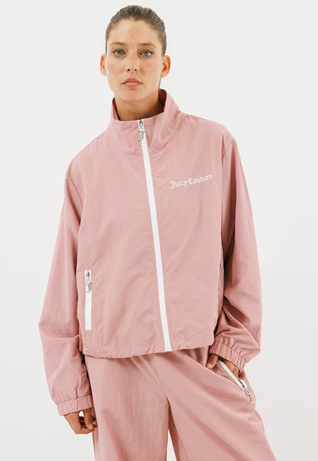 ג'קט ניילון Juicy Couture בצבע ורוד