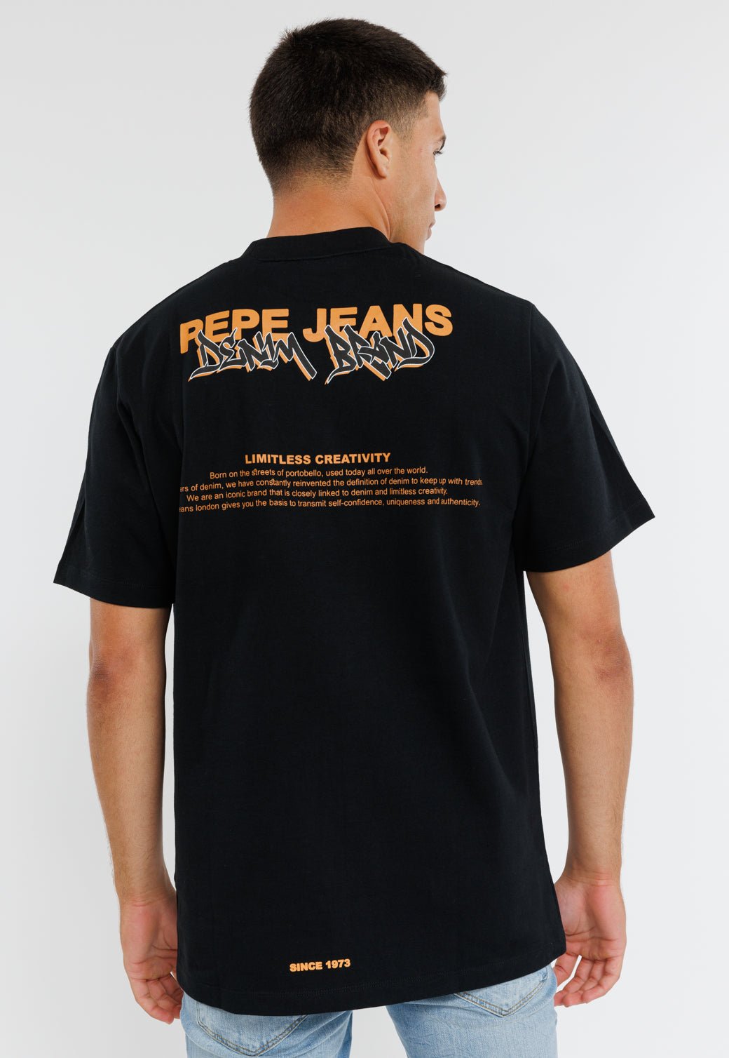 טי שירט גרפית Radu גברים - Pepe Jeans
