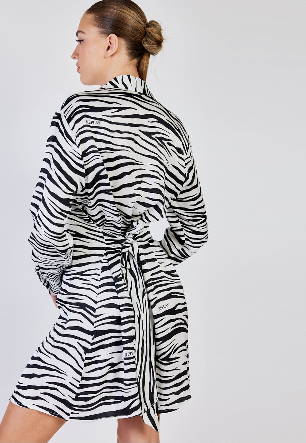שמלת מיני Zebra נשים - Replay