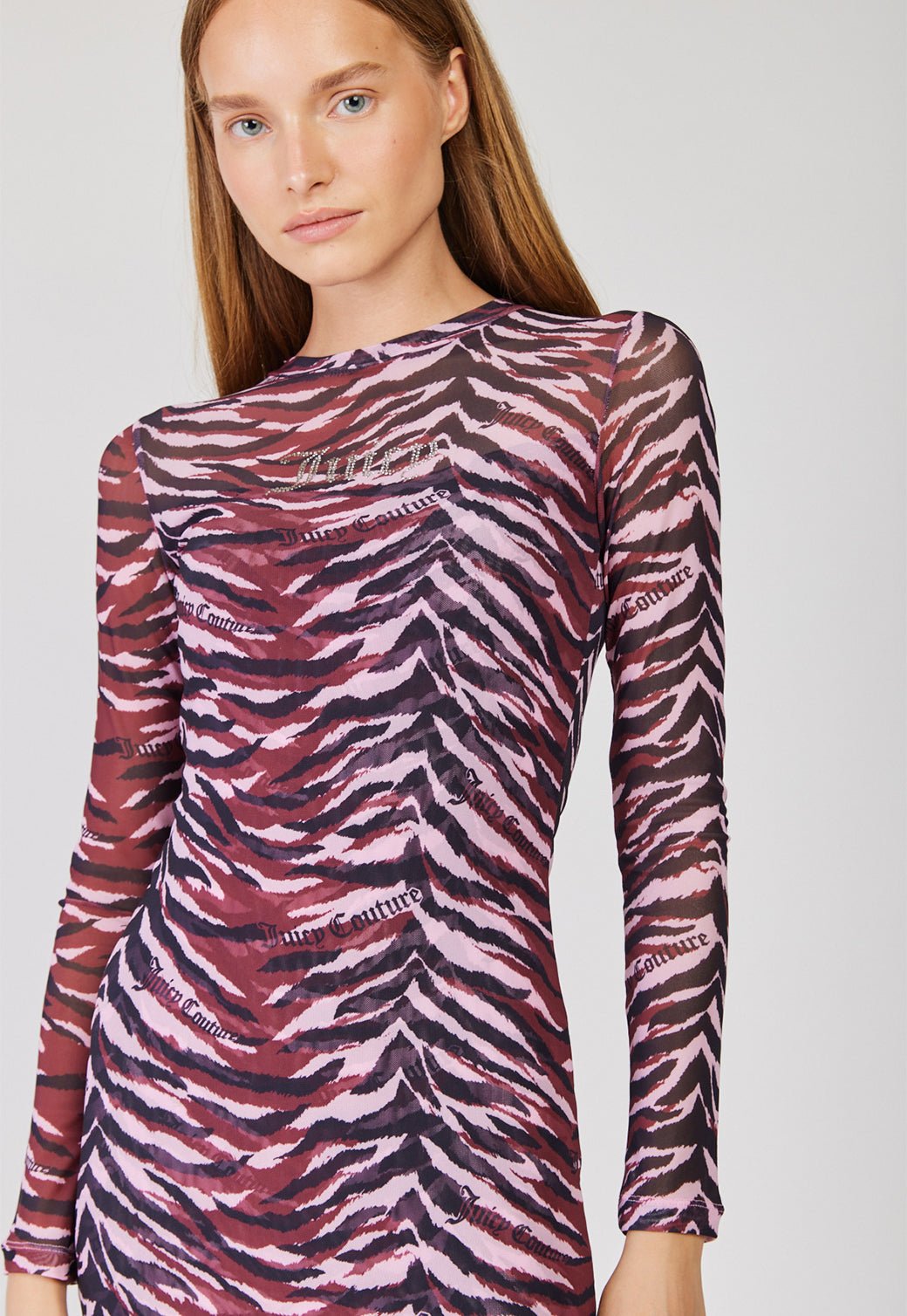 שמלת שיפון שקפקפה Tiger נשים - Juicy Couture