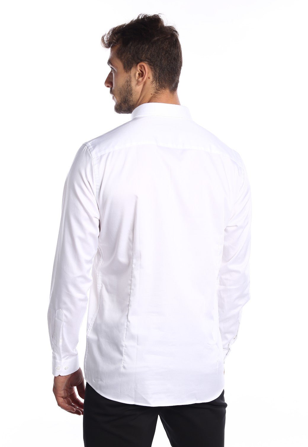 חולצה מכופתרת Slim Fit | גברים WHITE / L
