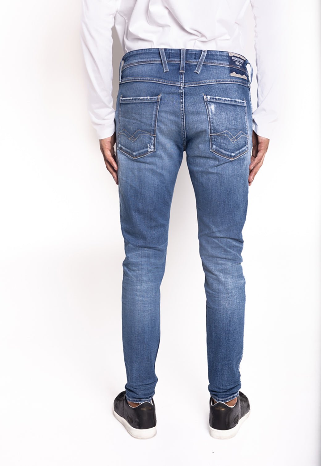 ג׳ינס סקיני קרעים | גברים - Replay