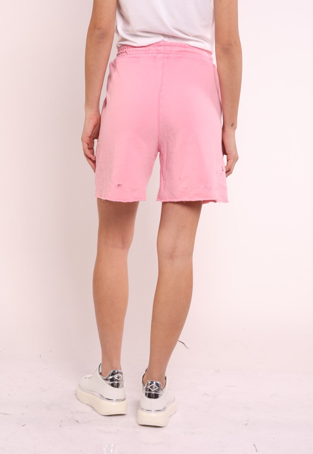 מכנסיים קצרים עם לוגו קטן | נשים PINK / S