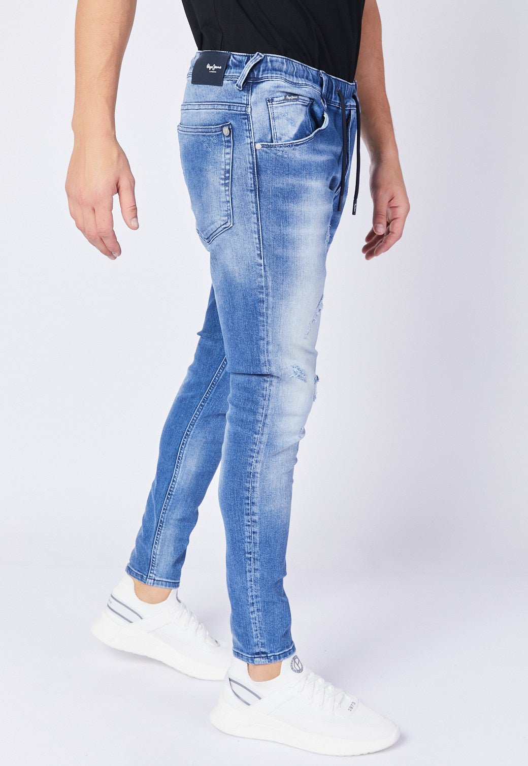 ג'ינס Jagger Slim Fit עם שפשופים - Pepe Jeans