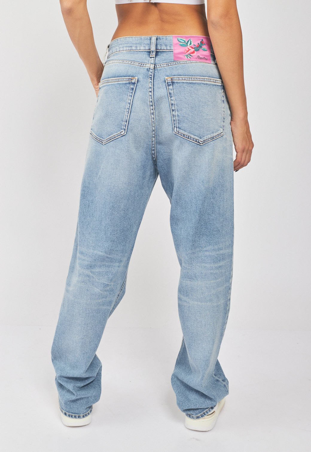 ג'ינס Jaylie בגזרה רחבה נשים - Replay