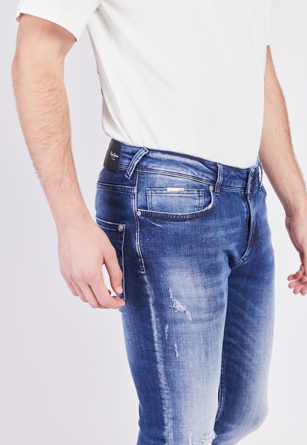 ג'ינס סקיני Finsbury בגזרה נמוכה - Pepe Jeans