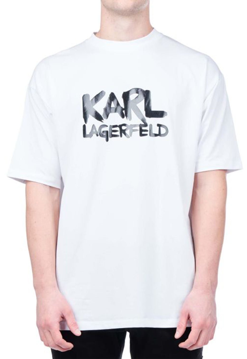 טי שירט קצרה Crewneck לגברים - Karl Lagerfeld