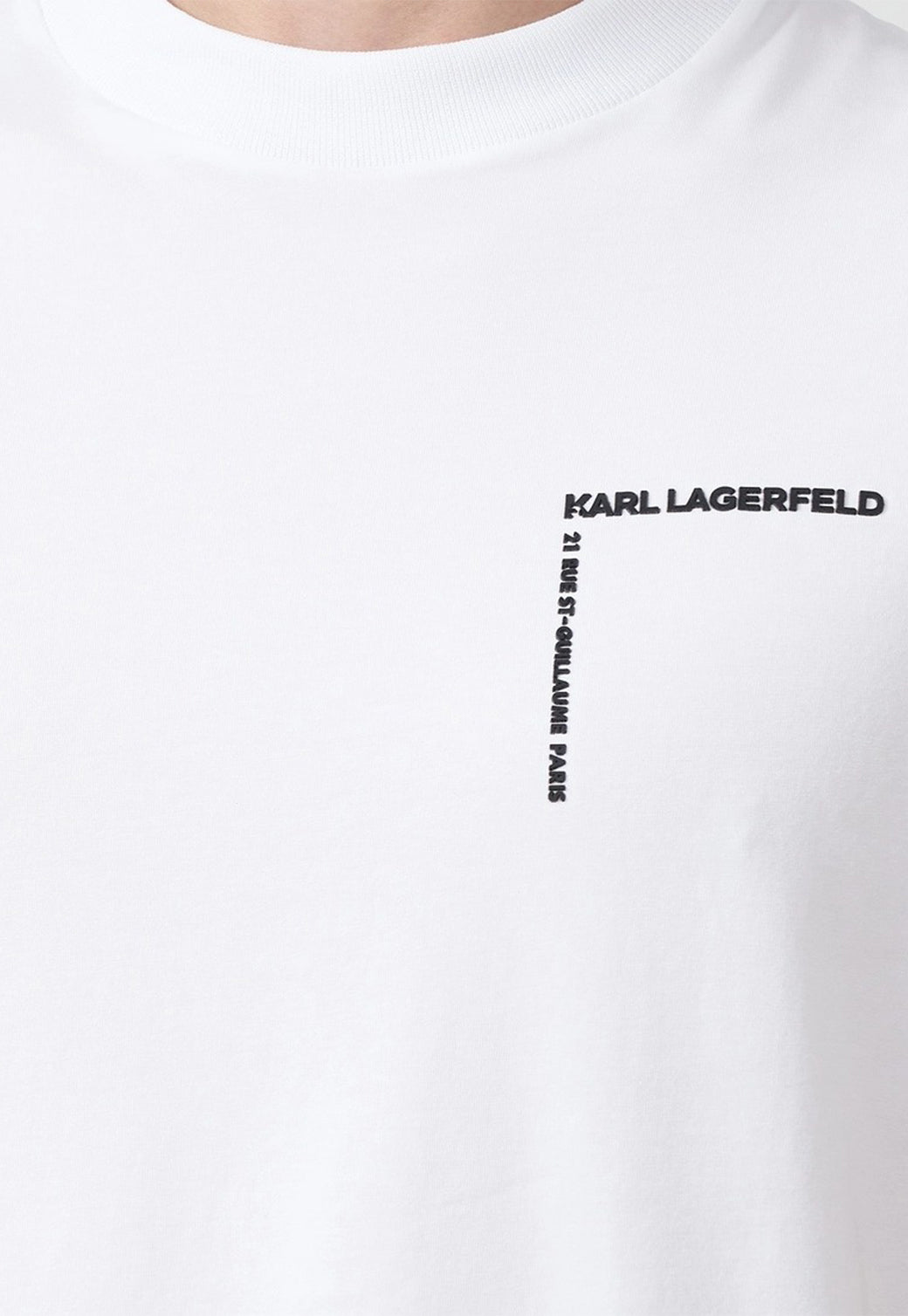 טי שירט קצרה Crewneck לגברים - Karl Lagerfeld