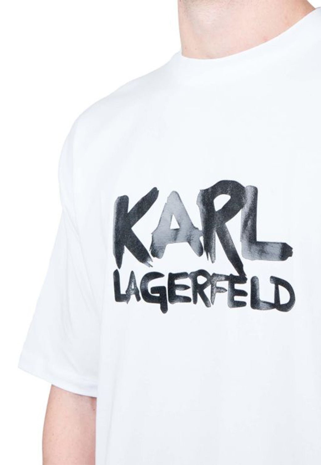 טי שירט קצרה Crewneck לגברים - Karl Lagerfeld