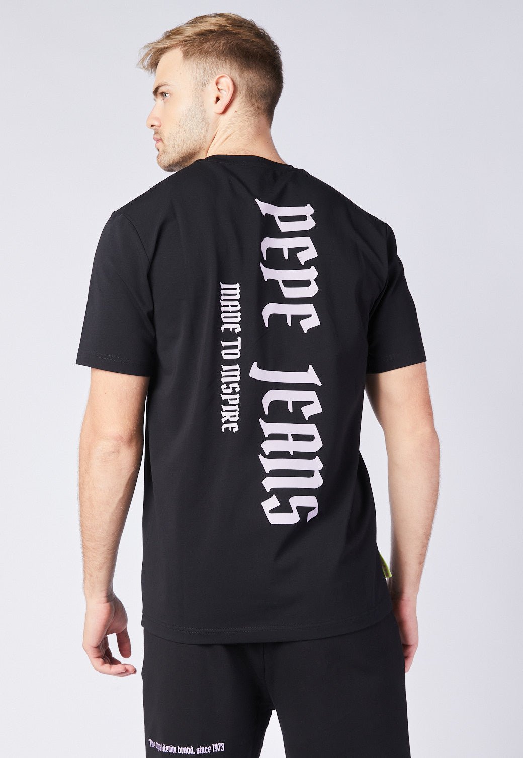 טי שירט קצרה עם הדפס לוגו גב - Pepe Jeans
