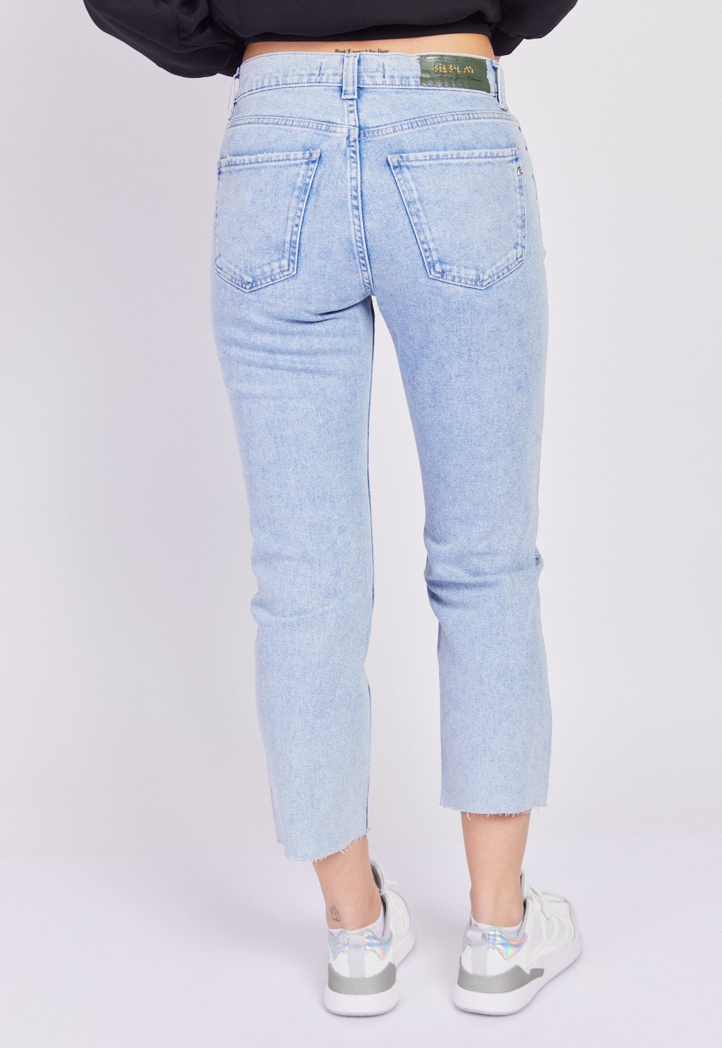 מכנסי ג׳ינס רגל רחבה נשים - Replay