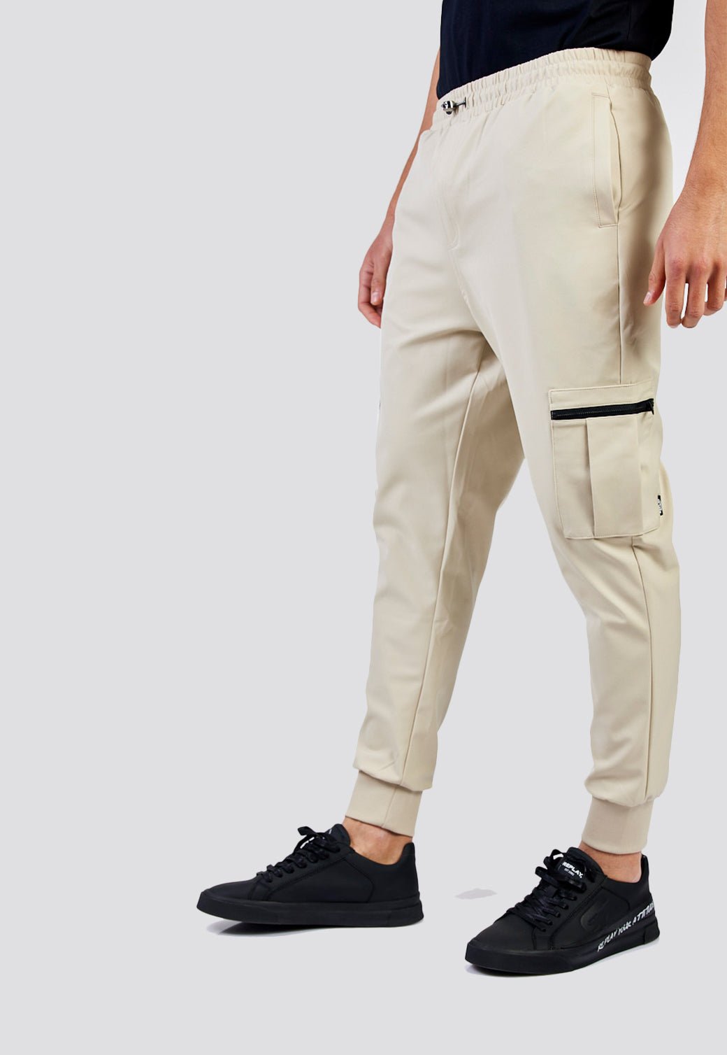 מכנסי טרנינג ניילון עם כיסים גברים - Replay