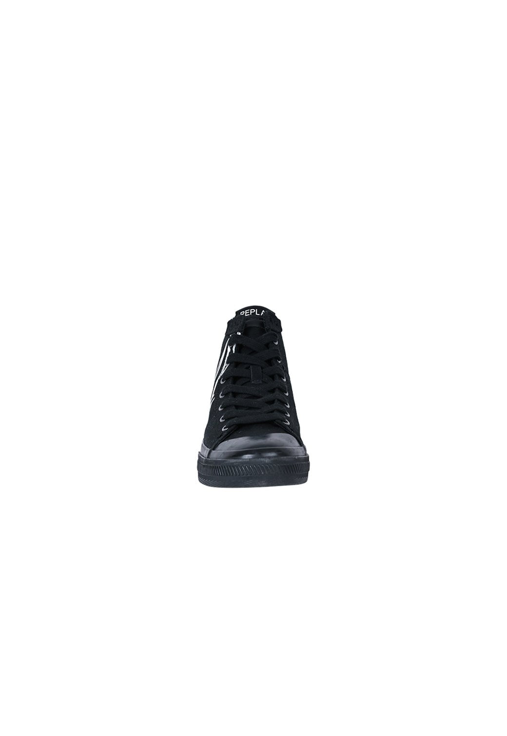 נעלי סניקרס גבוהות Snap Denim Print עם הדפס לוגו גברים - Replay