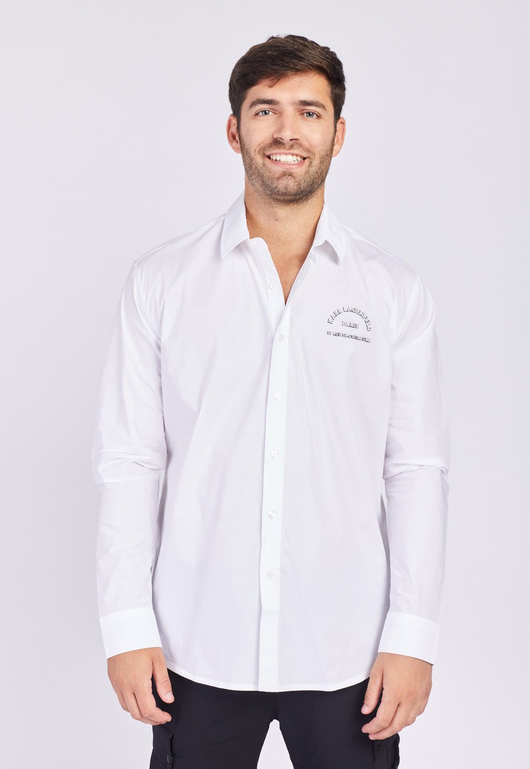 SHIRT CASUAL 605929-532600 WHITE 010 - Karl Lagerfeld