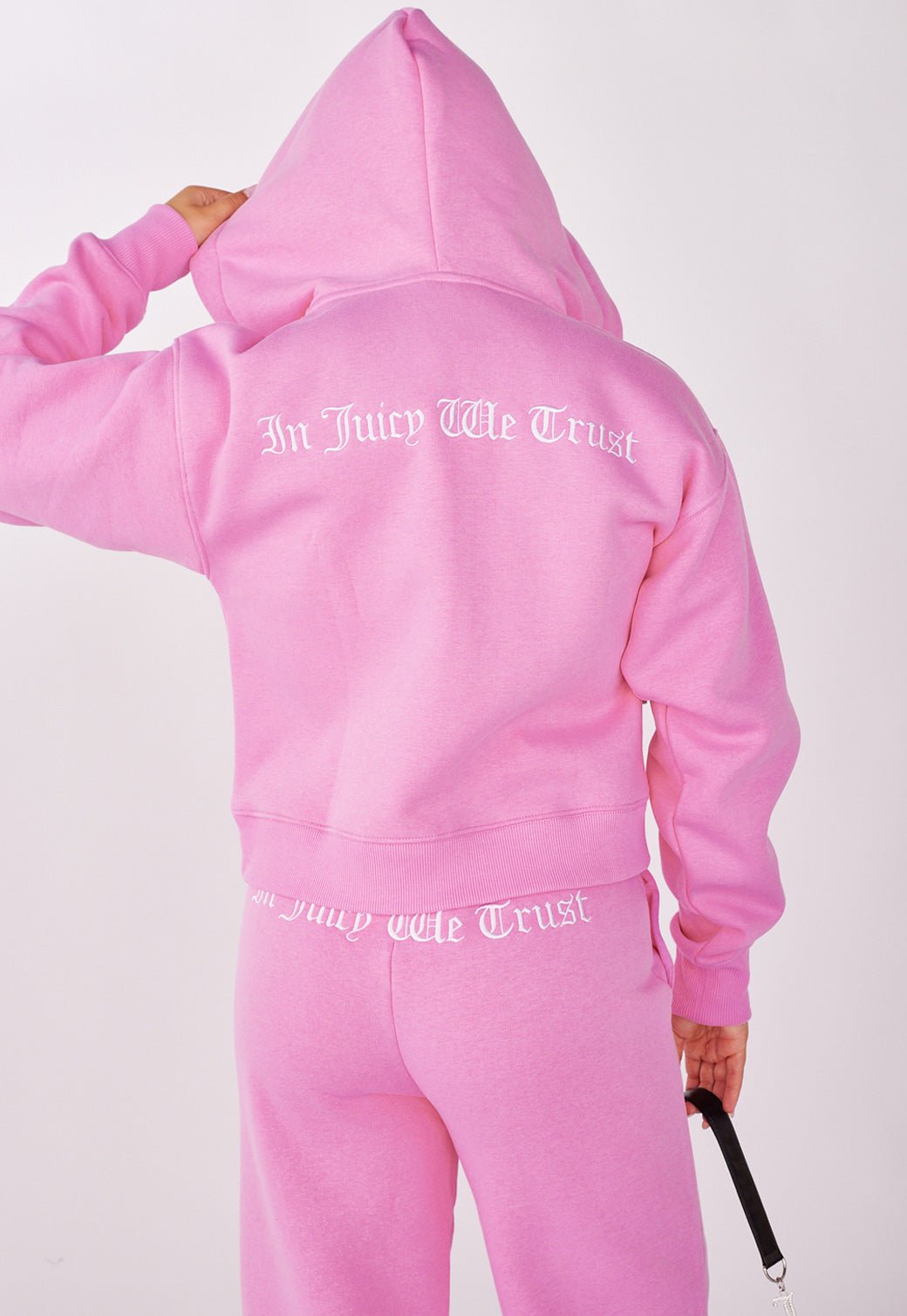סווטשירט קפוצ'ון עם הדפס לוגו נשים - Juicy Couture