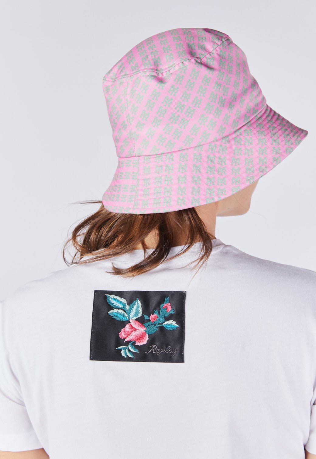 כובע בעקט עם לוגו מונוגרם נשים - Replay