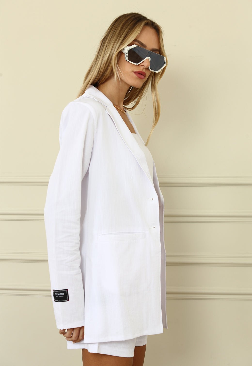 W RAYON JKT COCOT WHITE - Steve Madden
