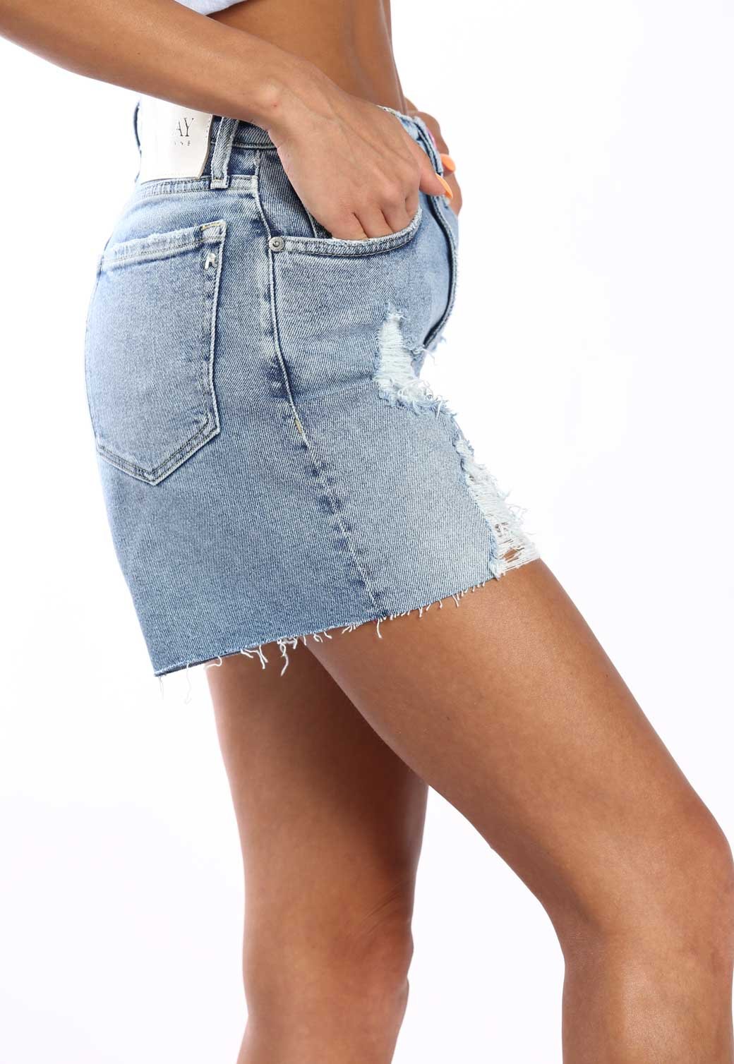ג'ינס קצר עם קרעים נשים - Replay