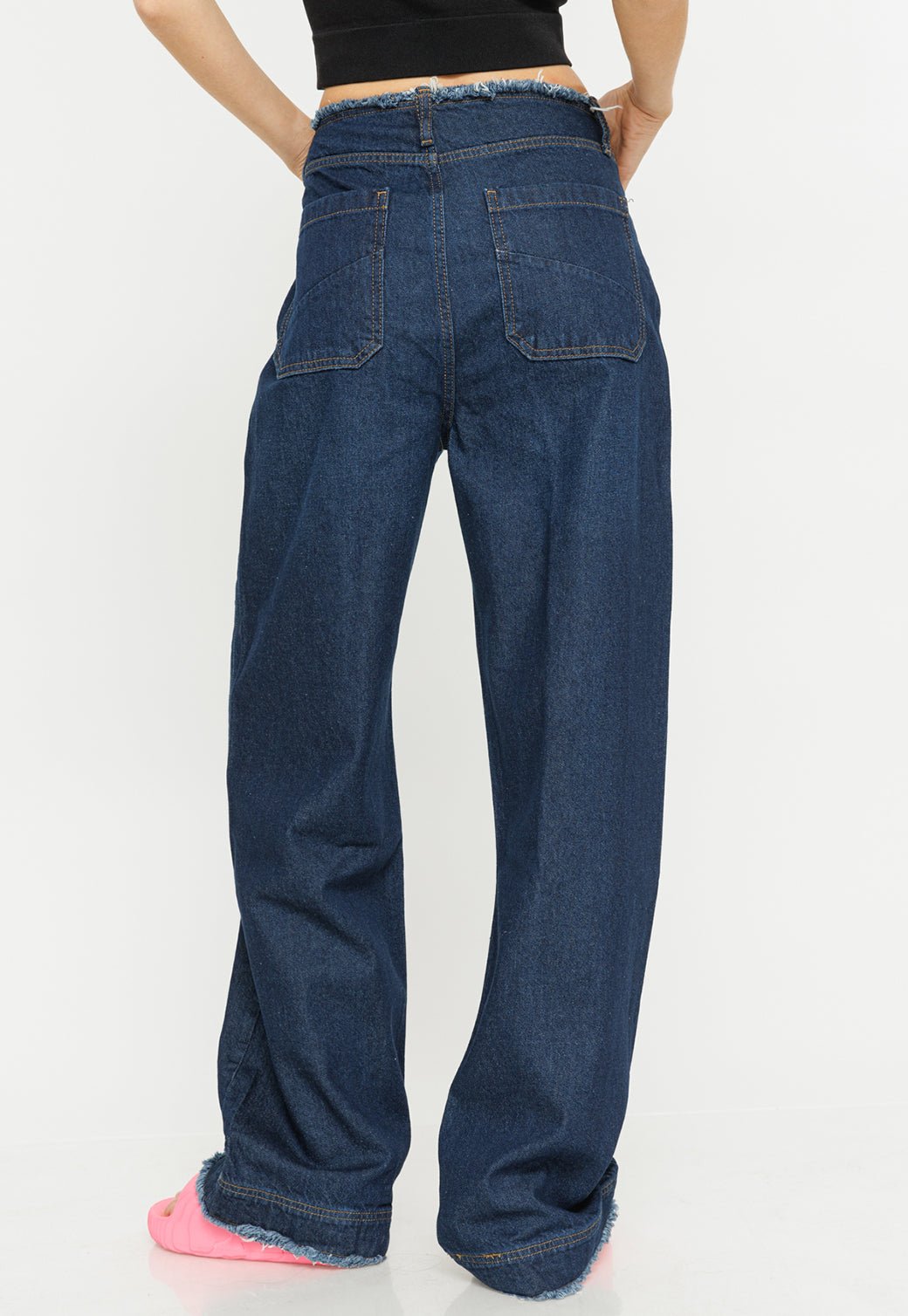 ג'ינס ללא חגורה Mid Wide נשים - Juicy Couture