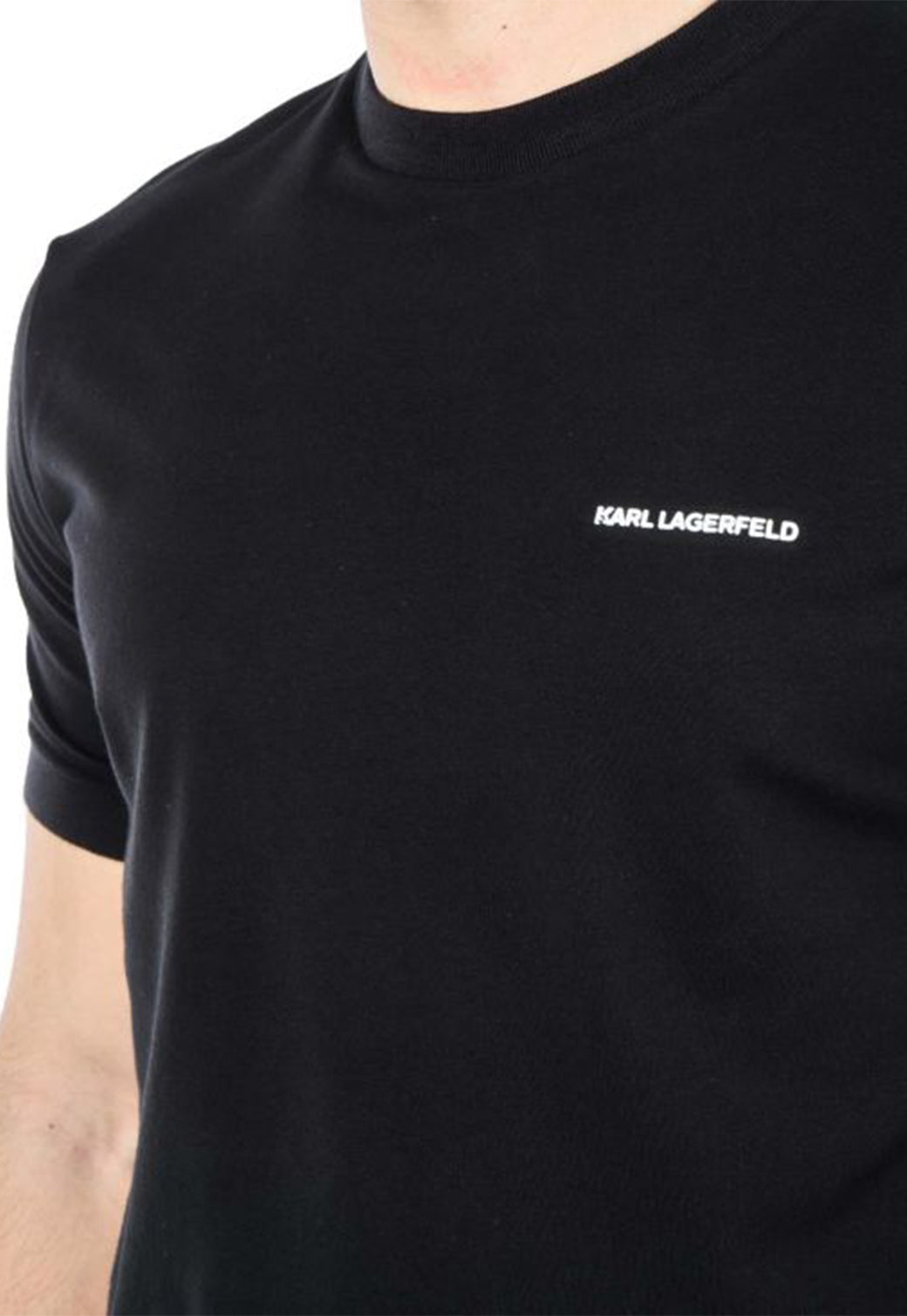 טי שירט קצרה Crewneck Logo גברים - Karl Lagerfeld