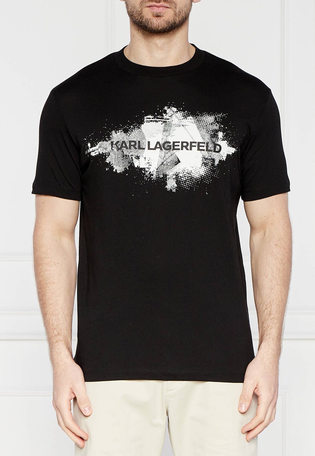 טי שירט קצרה עם לוגו Crewneck גברים - Karl Lagerfeld