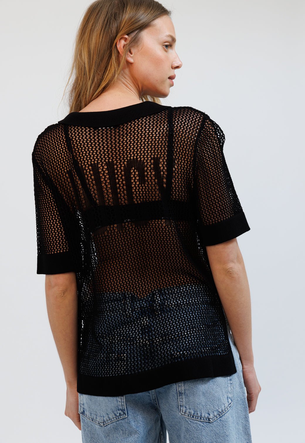 MESH SHIRT JUICY COUTURE BLACK 001 - Juicy Couture