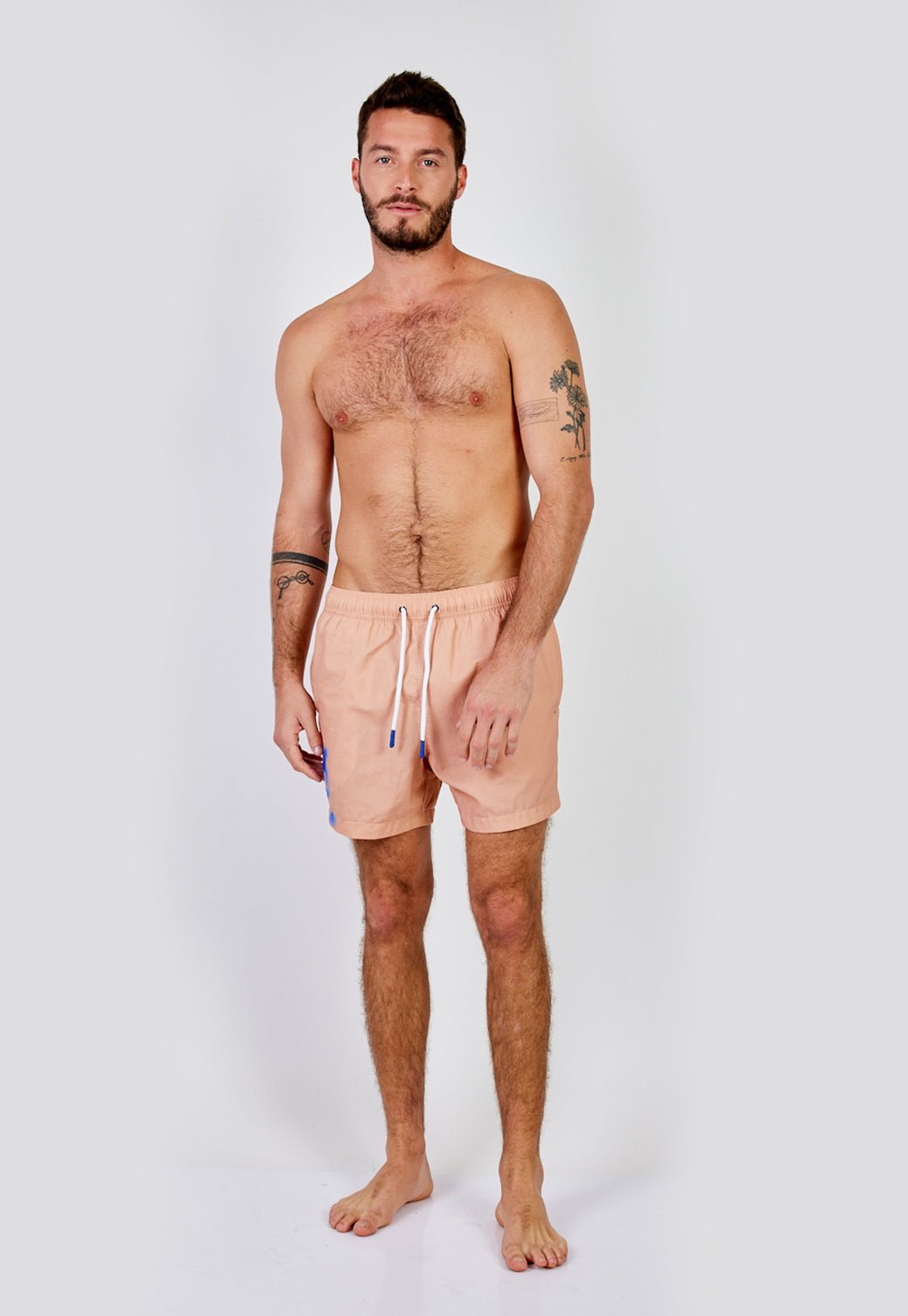 מכנסי בגד ים לוגו גברים - Replay