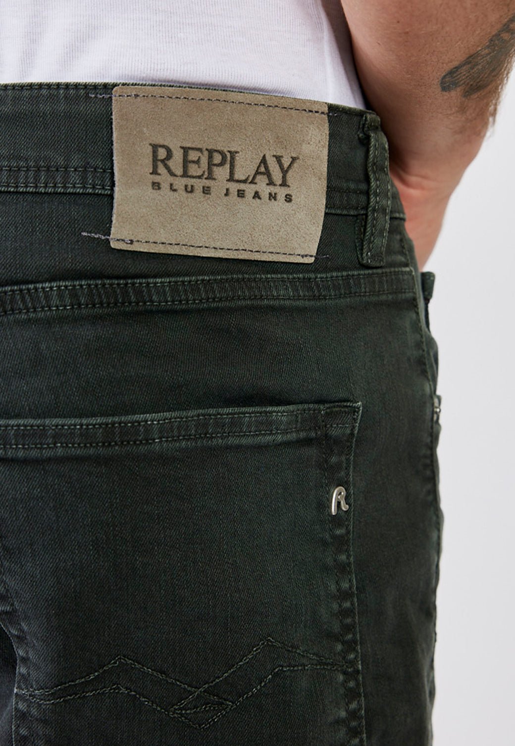 מכנסי ג'ינס קצרים Grove גברים - Replay