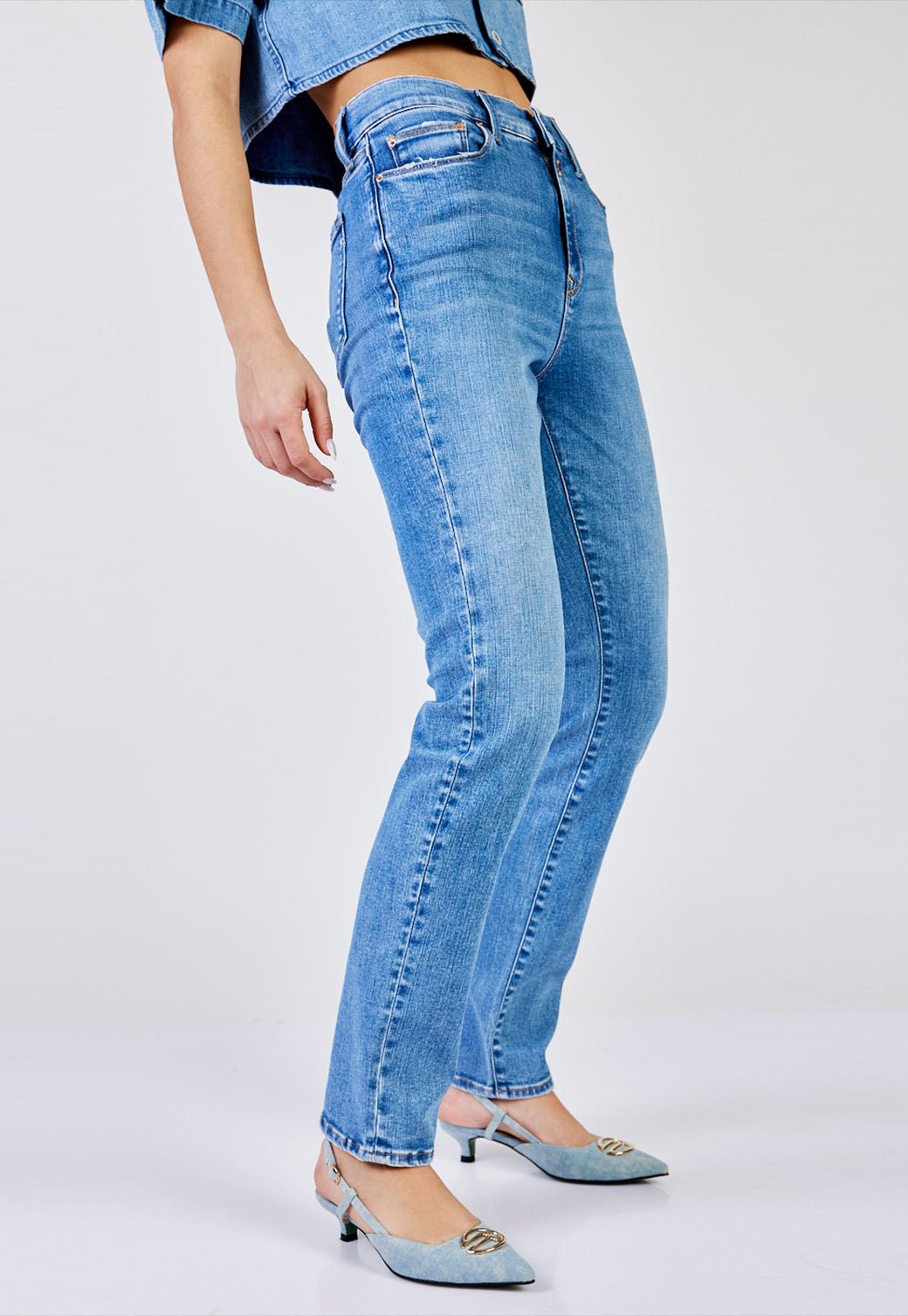מכנסי ג'ינס Slim Fit נשים - Replay