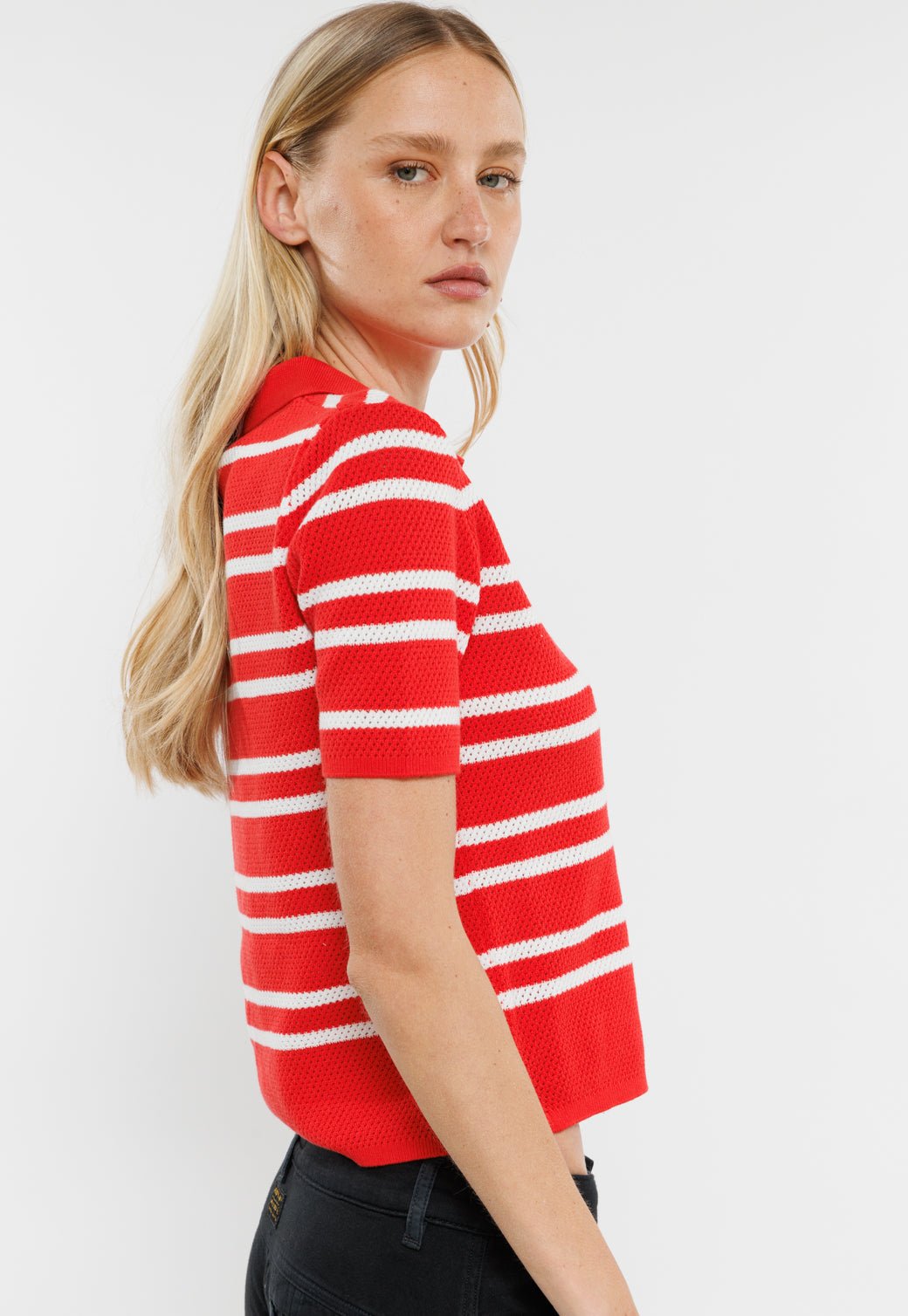 חולצת פולו Stripes נשים - Replay