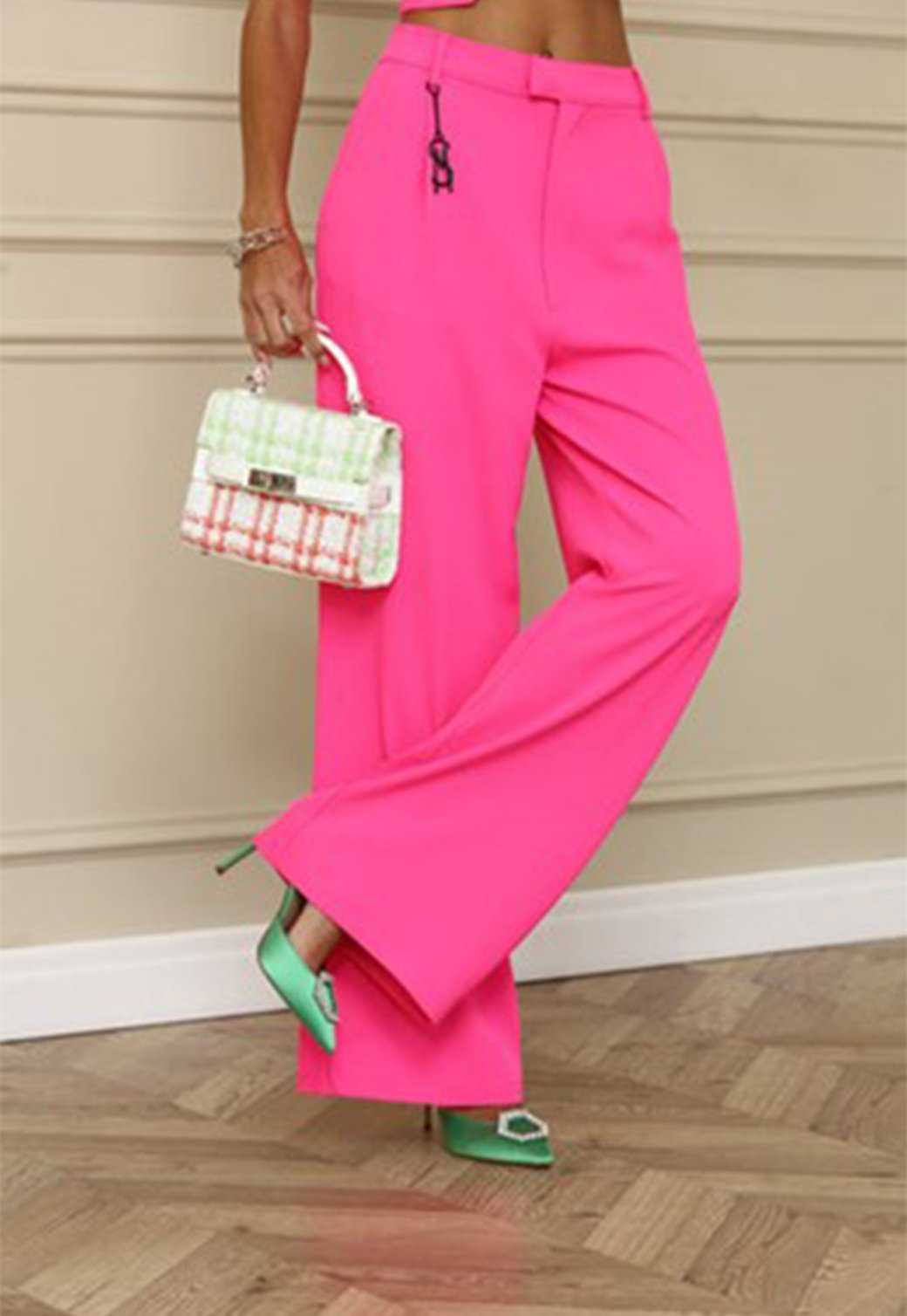 W LONG PANTS NAOMIP NEON PINK - Steve Madden