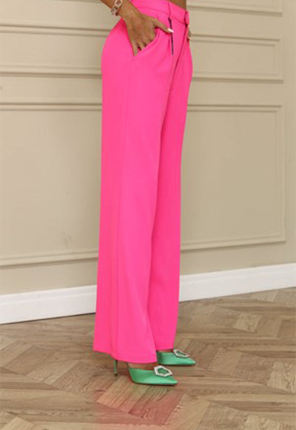 W LONG PANTS NAOMIP NEON PINK - Steve Madden