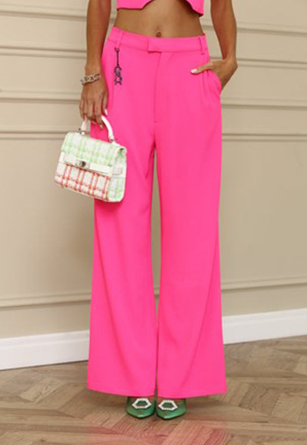 W LONG PANTS NAOMIP NEON PINK - Steve Madden