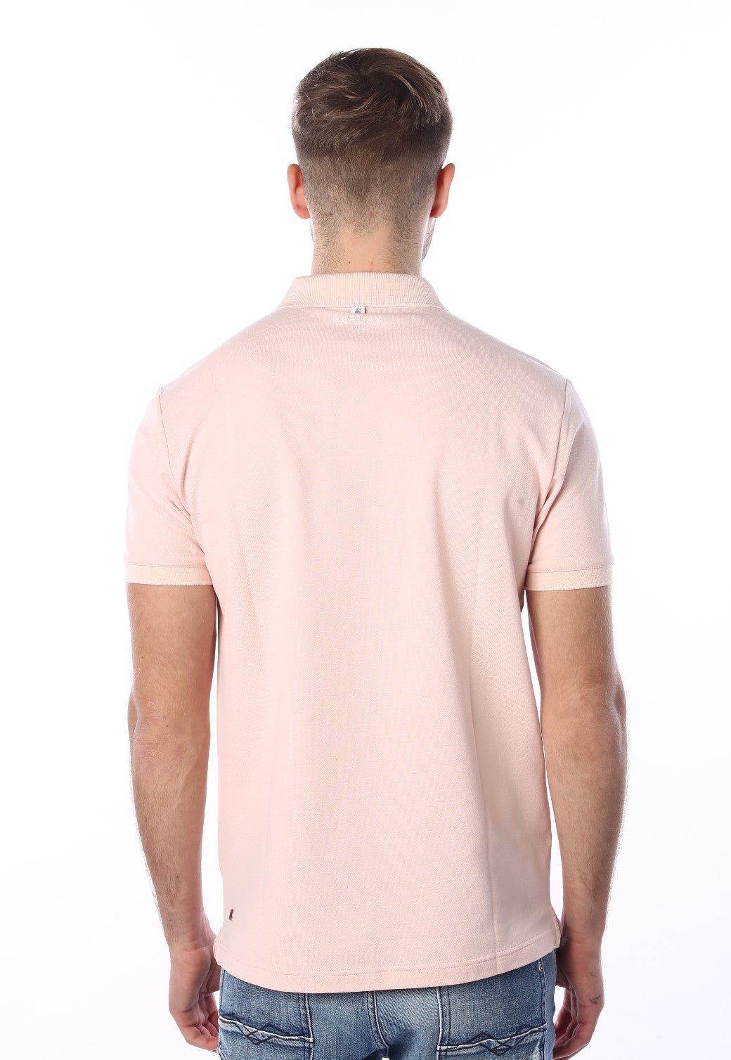 חולצת פולו קצרה | גברים PINK / L