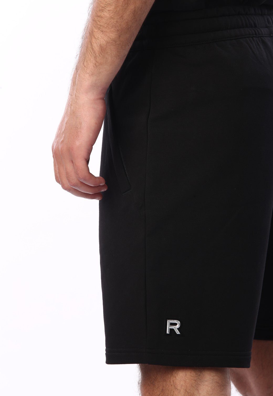 מכנסי פרנץ' טרי לוגו | גברים BLACK / L