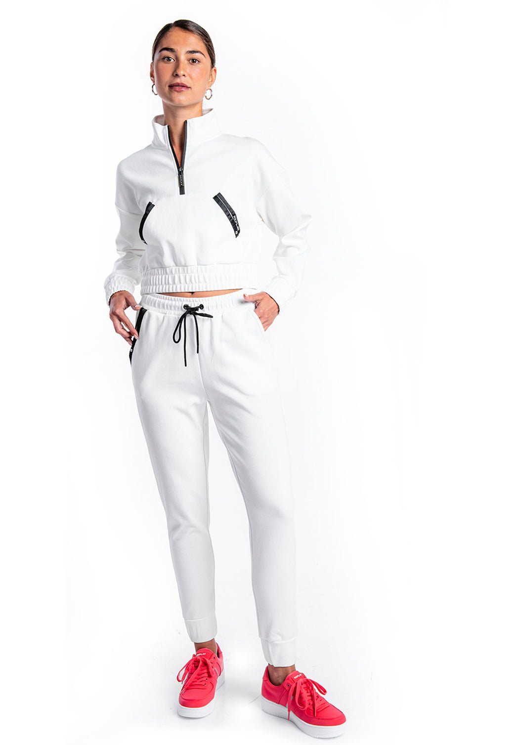 מכנסי טרנינג ארוכים | נשים WHITE / S