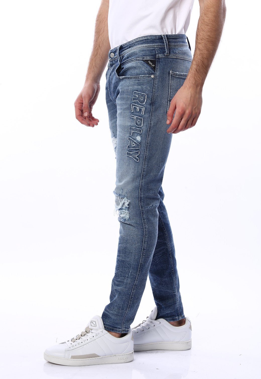 ג'ינס שפשוים | גברים BLUE / 31
