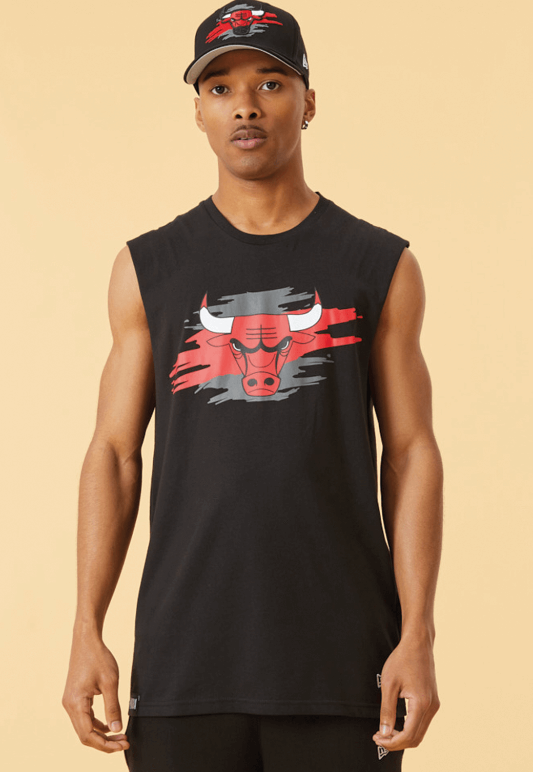 גופייה עם הדפס Chicago Bulls | גברים BLACK / S