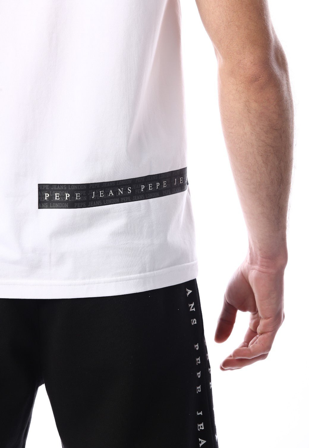 טי שירט קצרה עם לוגו גדול בצד ימין | גברים - Pepe Jeans