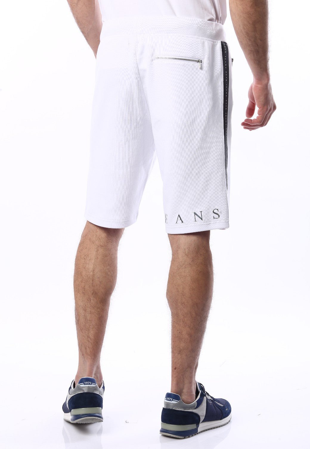 מכנסי טרנינג קצרים עם לוגו בצדדים | גברים - Pepe Jeans