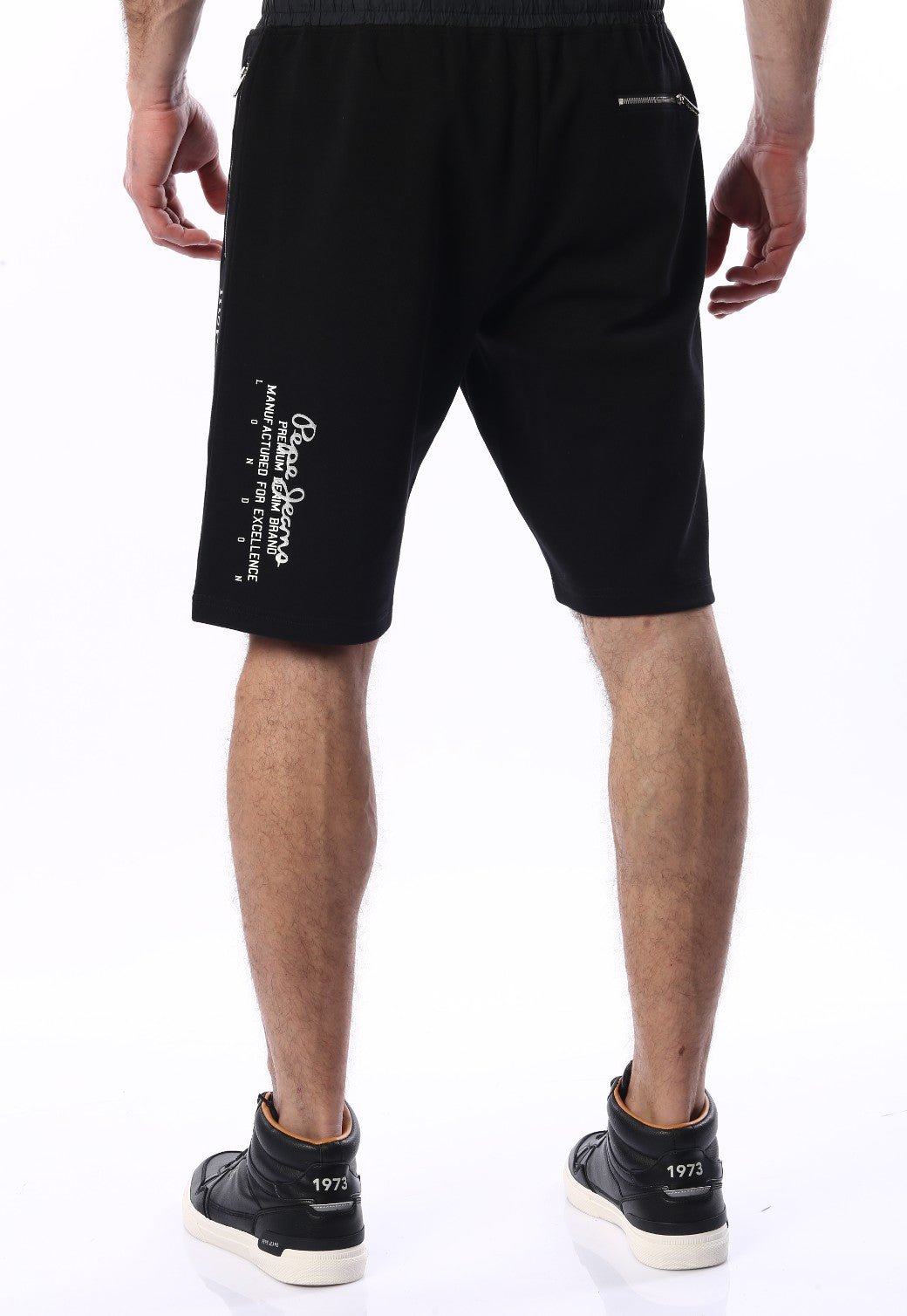 מכנסי טרנינג קצרים עם לוגו | גברים - Pepe Jeans