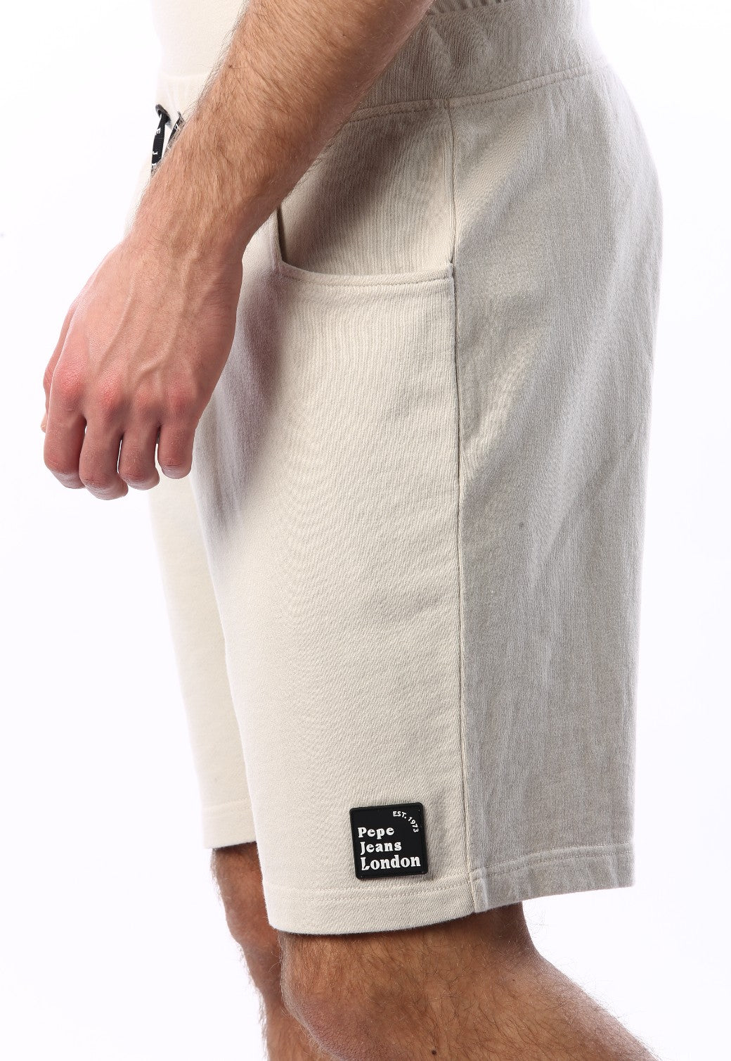 מכנסי טרנינג קצרים עם לוגו בצד שמאל | גברים - Pepe Jeans