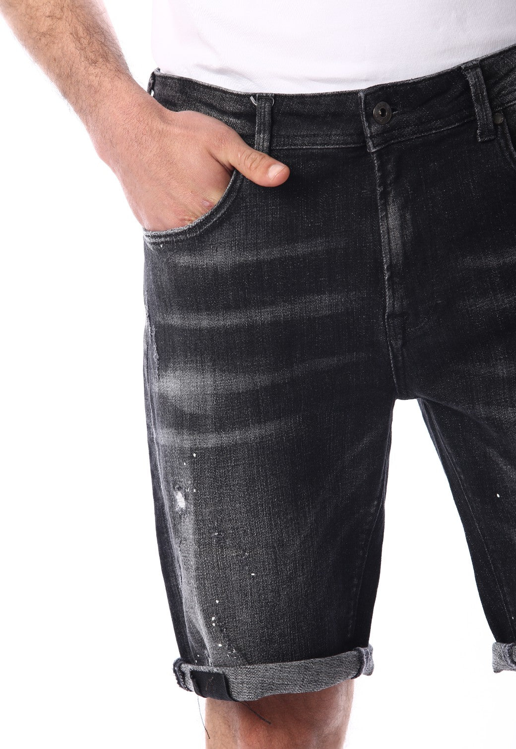 ג'ינס ברמודה עם קרעים | גברים - Pepe Jeans