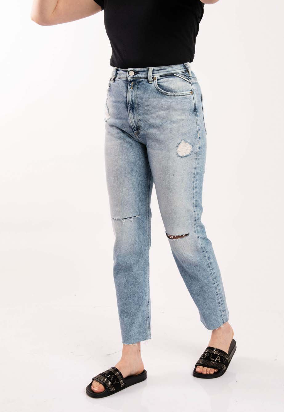 ג'ינס ארוך עם קרעים נשים