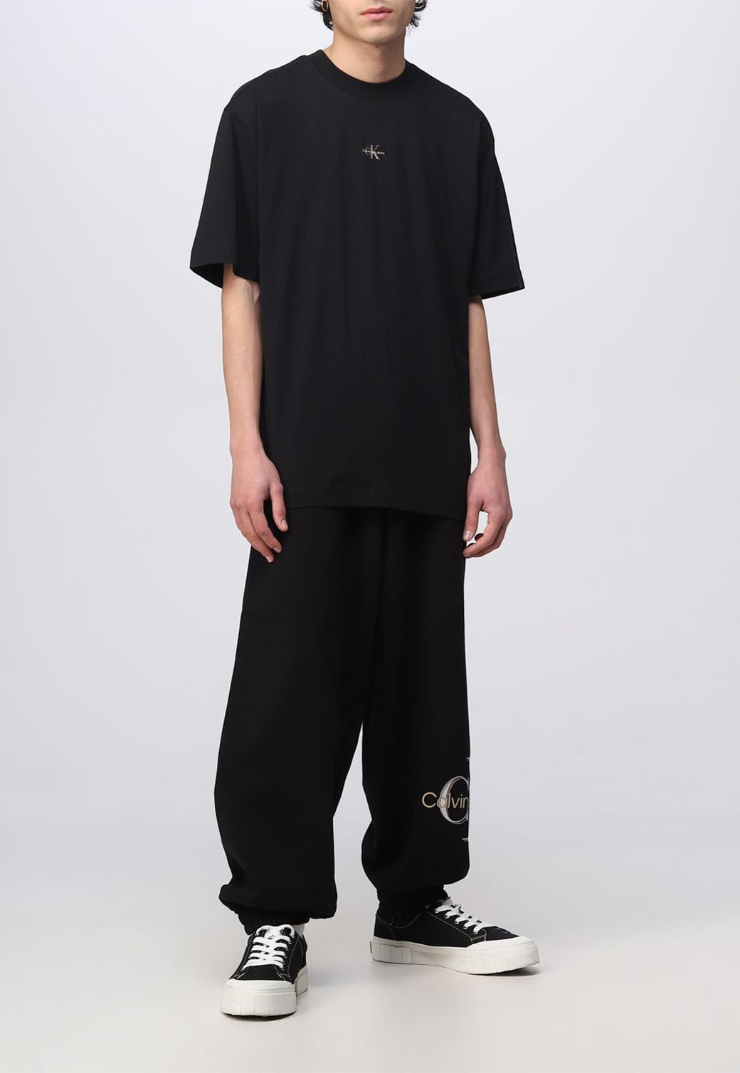 ARCHIVAL MONOLOGO BACK TEE Ck Black 893625240 - Calvin Klein