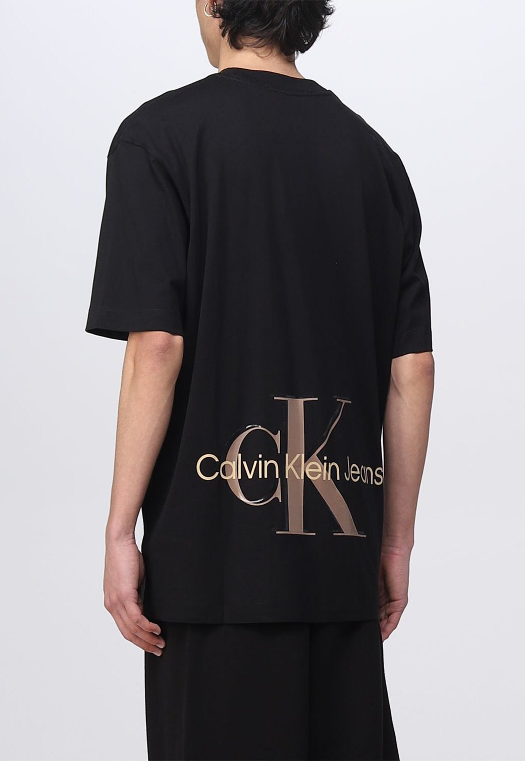 ARCHIVAL MONOLOGO BACK TEE Ck Black 893625240 - Calvin Klein