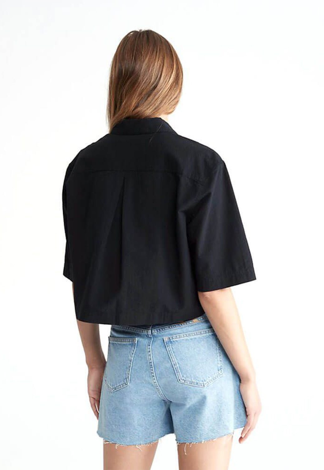 BOXY SEERSUCKER SHIRT Ck Black 893626805 - Calvin Klein