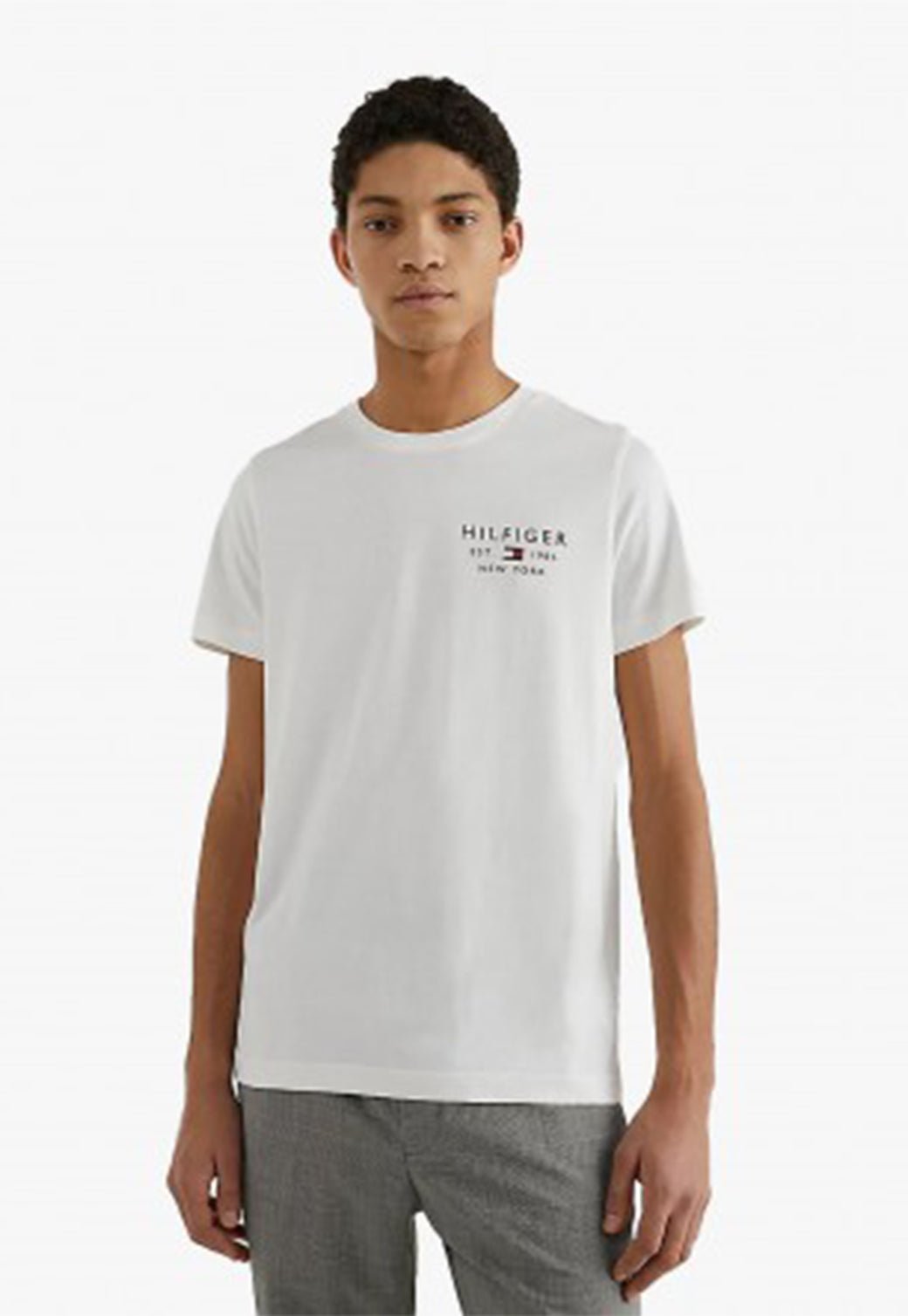 BRAND LOVE SMALL LOGO TEE White 991216052 - Tommy Hillfiger