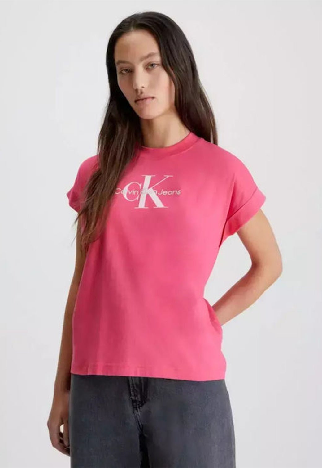 CHIVAL MONOLOGO RELAXED TEE Pink Flash 893626809 - Calvin Klein